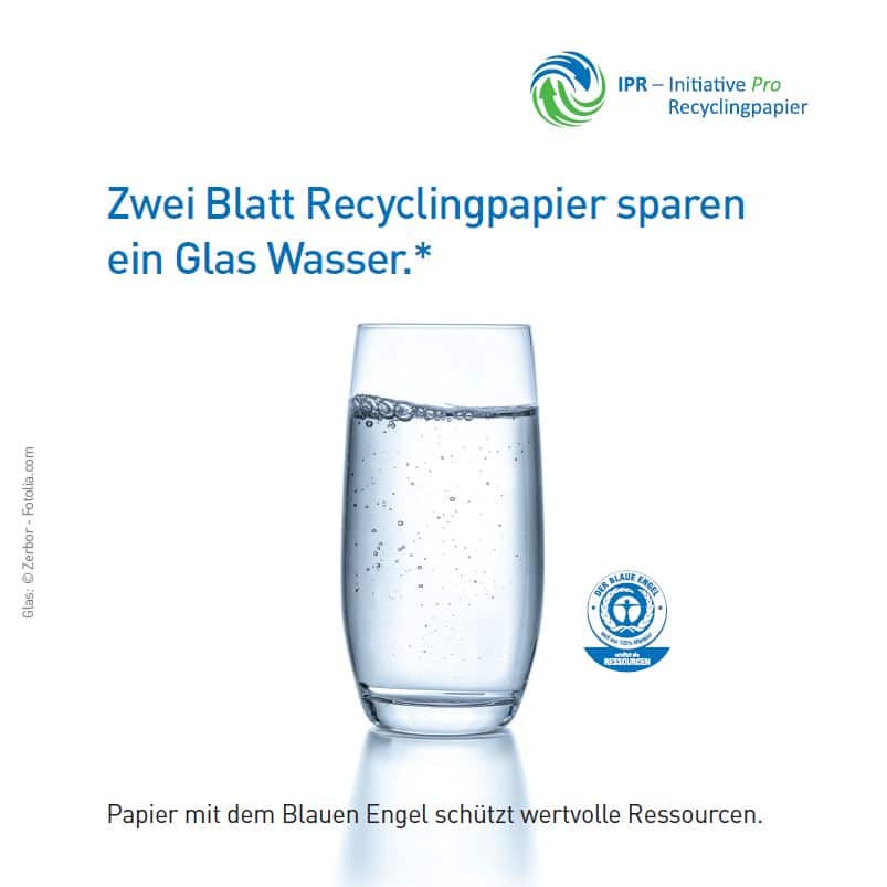 Recyclingpapier-freundliches Unternehmen - Bild von:  https://www.papiernetz.de/ 
