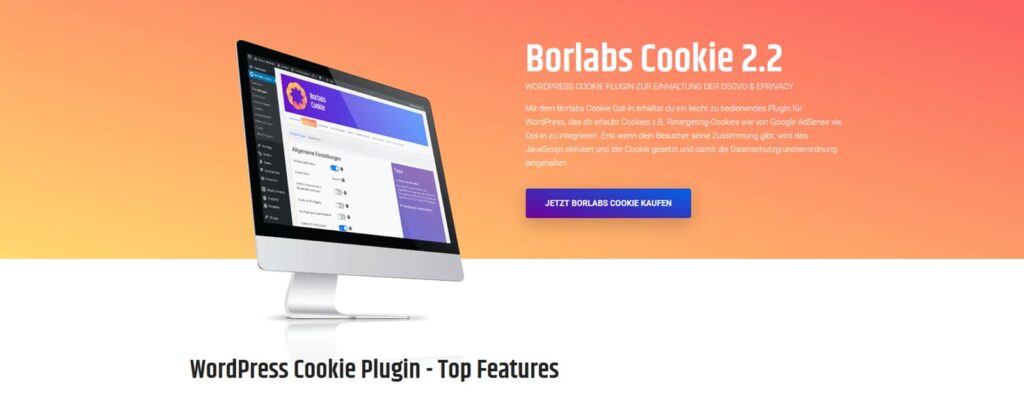 Borlabs Cookie Webseitenstartbild