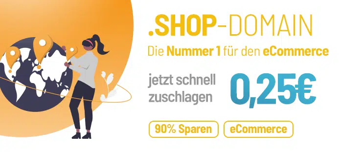 Aktion .shop Domain