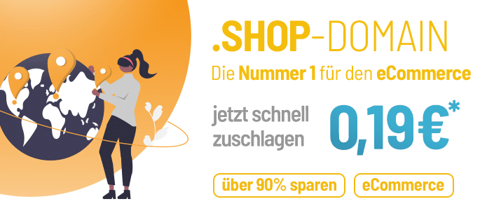 Jetzt .shop-Domain registrieren