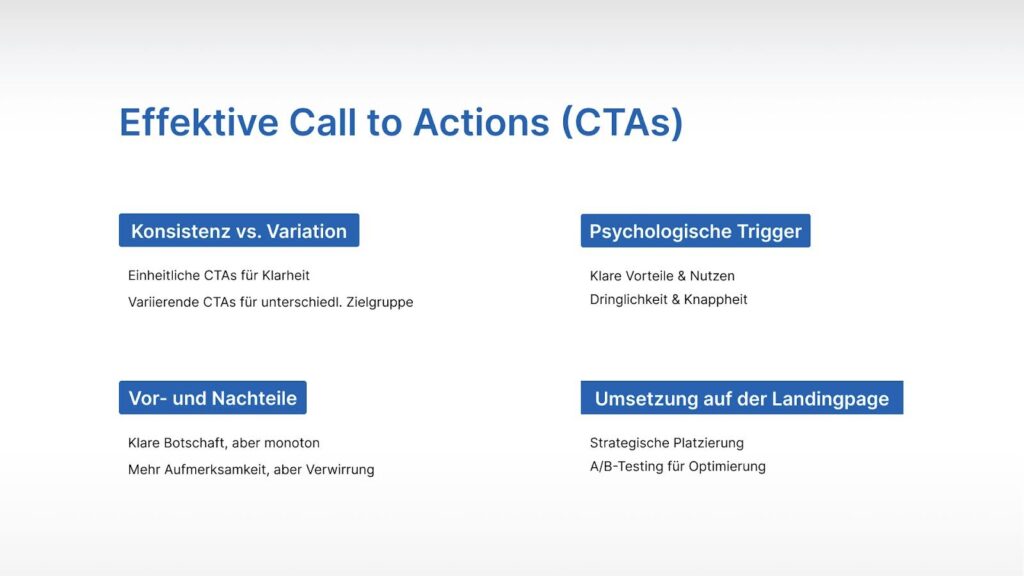 Wie sollten ideale CTAs aussehen? 