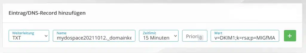 DNS-Eintrag DKIM - do.de