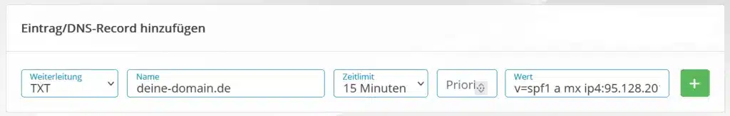 DNS-Eintrag SPF - do.de