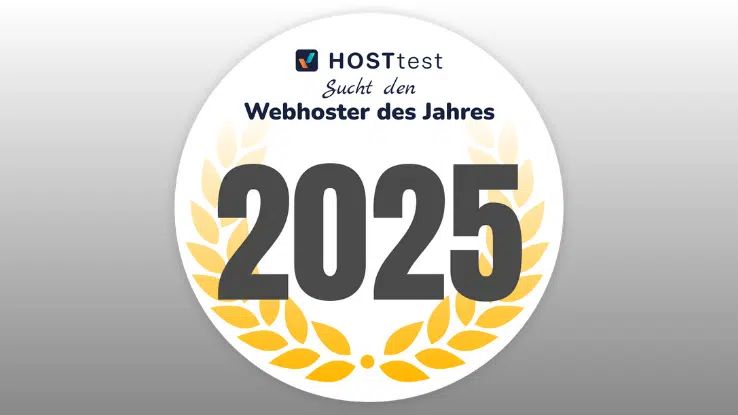 Logo - Webhoster des Jahres 2025