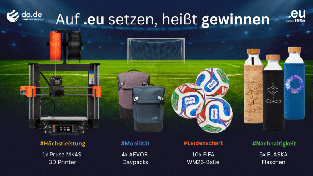 Gewinnspiel-Banner mit Preisen WM26