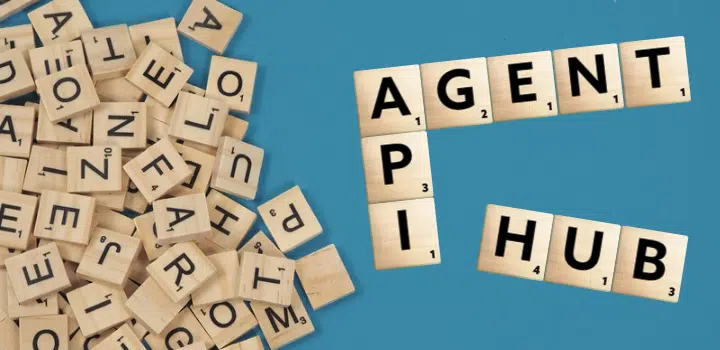 agent, api und hub - scrabble